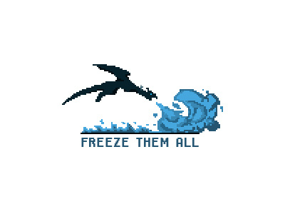 Winter Came gameofthrones pixel pixelart winterishere