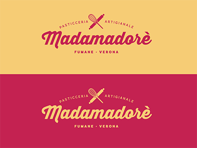 Madamadoré brand cake logo patisserie sweets type
