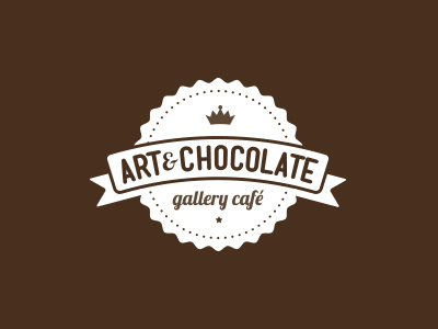 Art&Chocolate art banner bar brand café chocolate coffee drink food icecream logo sweet