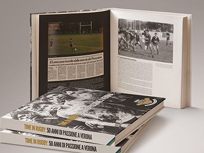 CUS Verona Rugby 50 book design editorial history rugby sport