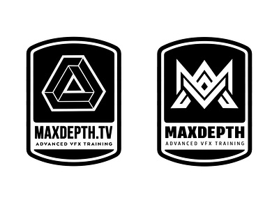 maxdepth brand branding design geometric geometric design geometry logo type vector