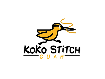 Koko Stitch ae aftereffects animated animated gif animation art bird brand branding design illustration koko logo logotype motion