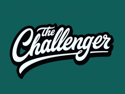 The Challenger challenger customlettering customtype lettering type