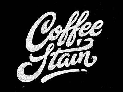 Coffestain coffestain customtype dimaphew handlettering handtype lettering logo sketch sketching type typography