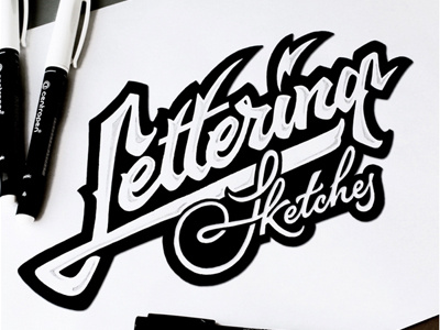 Lettering Sketches blackandwhite customtype handlettering handtype lettering sketch type typography