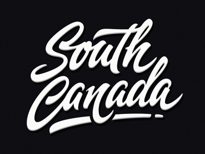 South Canada calligraphy customlettering customtype lettering logotype script southcanada type typography каллиграфия леттеринг