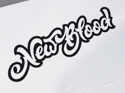 Sketch "New Blood" customtype handtype lettering logotype newblood sketch typography