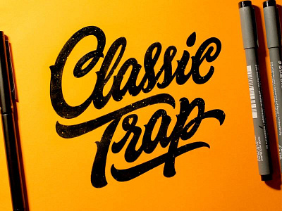 Classic Trap calligraphy customlettering goodtype handlettering handtypography lettering logotype tattoo thedailytype typegang typography typographyinspired