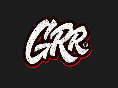 Grr calligraphy customlettering customtype lettering logo logotype monogram typo typography