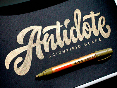 Antidote antidote brand calligraphy customtype lettering logo logotype sketch type typography