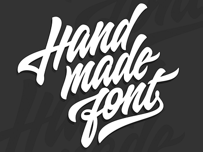 Hand Made Font brand calligraphy customtype font hand lettering logo logotype made script type typography