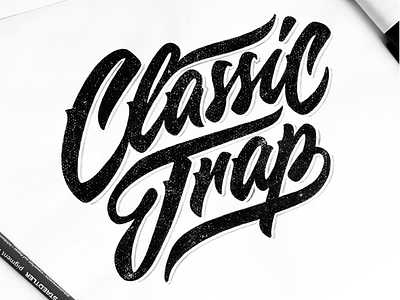 Classic Trap calligraphy classic customtype font lettering logo logotype script trap type typography