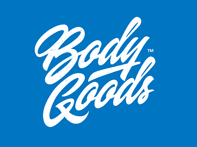 Body Goods body brand calligraphy customtype goods lettering logo logotype script sketch type typography