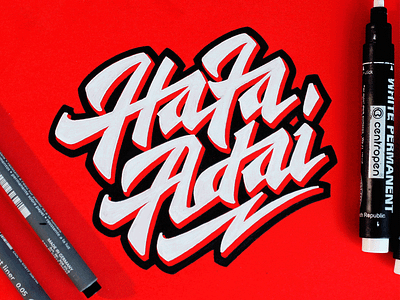 Hafa Adai brand calligraphy customtype hafaadai lettering logo logotype type typography