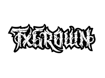 Txgrown brand calligraphy customtype font grown lettering logo logotype script tx type typography
