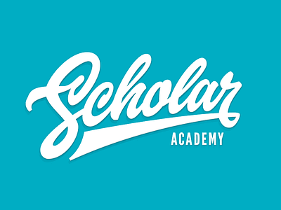 Scholar brand calligraphy customtype font lettering logo logotype scholar script type typography