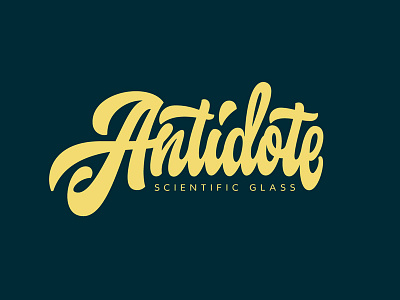 Antidote antidote brand calligraphy customtype font lettering logo logotype script type typography