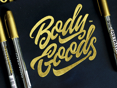 Body Goods body brand calligraphy customtype font goods lettering logo logotype script type typography