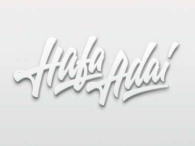 Hafa Adai brand calligraphy customtype hafaadai lettering logo logotype type typography