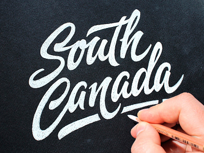 South Canada brand calligraphy canada customtype lettering logo logotype script south type typography