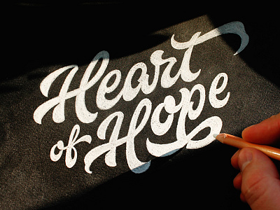 Heart Of Hope brand calligraphy customtype heart hope lettering logo logotype type typography