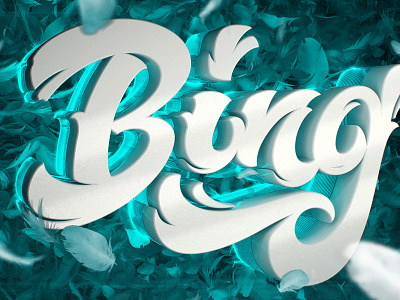 Bing bing brand calligraphy customtype lettering logo logotype type typography