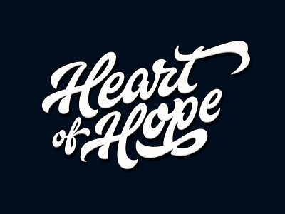 Heart Of Hope brand calligraphy customtype heart hope lettering logo logotype type typography