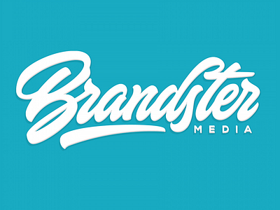 Brandster brand calligraphy customtype lettering logo logotype media type typography