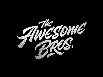 Tab awesome brand bros calligraphy customtype lettering logo logotype type typography