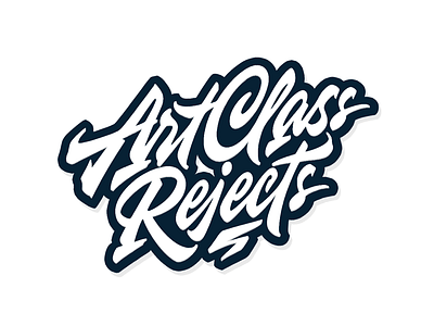 Art Class Rejects art brand calligraphy class customtype lettering logo logotype rejects type typography
