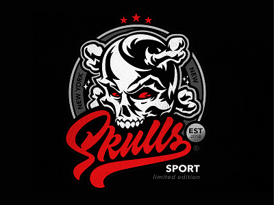 Skulls brand calligraphy customtype lettering logo logotype skull sport type typography