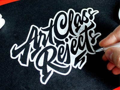 Art Class Rejects art brand calligraphy class customtype lettering logo logotype rejects type typography