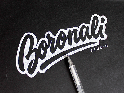 Boronali boronali brand calligraphy customtype lettering logo logotype studio type typography