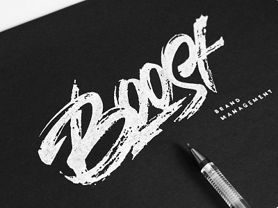 Boost boost brand calligraphy customtype lettering logo logotype type typography