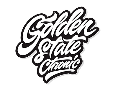 Golden State brand calligraphy chronic customtype golden lettering logo logotype state type typography
