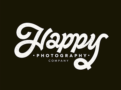 Happy brand calligraphy customtype happy lettering logo logotype photography type typography