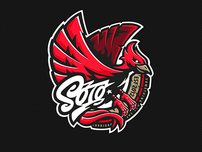 Soto bird brand calligraphy customtype lettering logo logotype mascot phoenix type typography