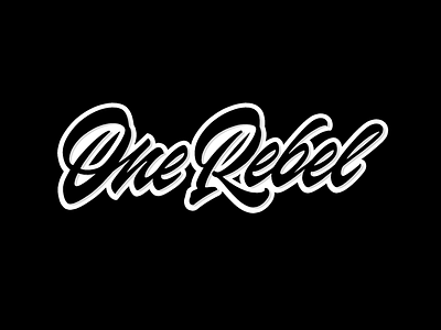 Onerebel brand calligraphy customtype lettering logo logotype one rebel type typography