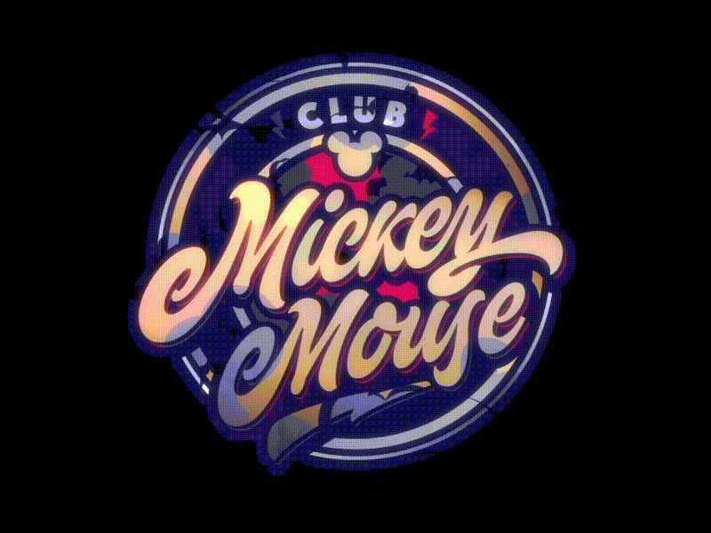 MMC animation calligraphy club customtype lettering logo logotype micrey motion mouse type typography