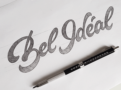 Bel Idéal awesome bel brand calligraphy customtype idéal lettering logo logotype type typography