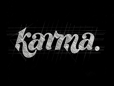 Karma brand calligraphy customtype karma lettering logo logotype type typography