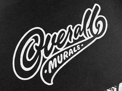 Overall Murals brand calligraphy customtype lettering logo logotype murals overall type typography