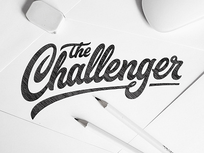 The Challenger brand calligraphy customtype lettering logo logotype thechallenger type typography