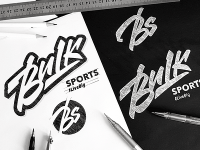 Bulk brand bulk calligraphy customtype handlettering lettering logo logotype sport type typography