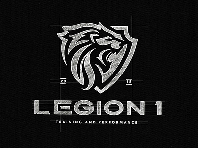 Legion legion lion logo logotype mascot procces sketch sport typography
