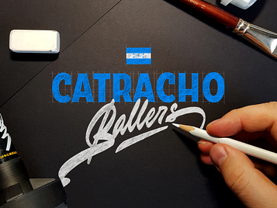 Logo design Catracho catrachoballers customfont customtypog lettering logo design logolettering