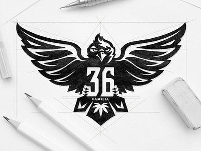 Logo 36 Familia bird design logo logobird logodesign logoprocess logotyper