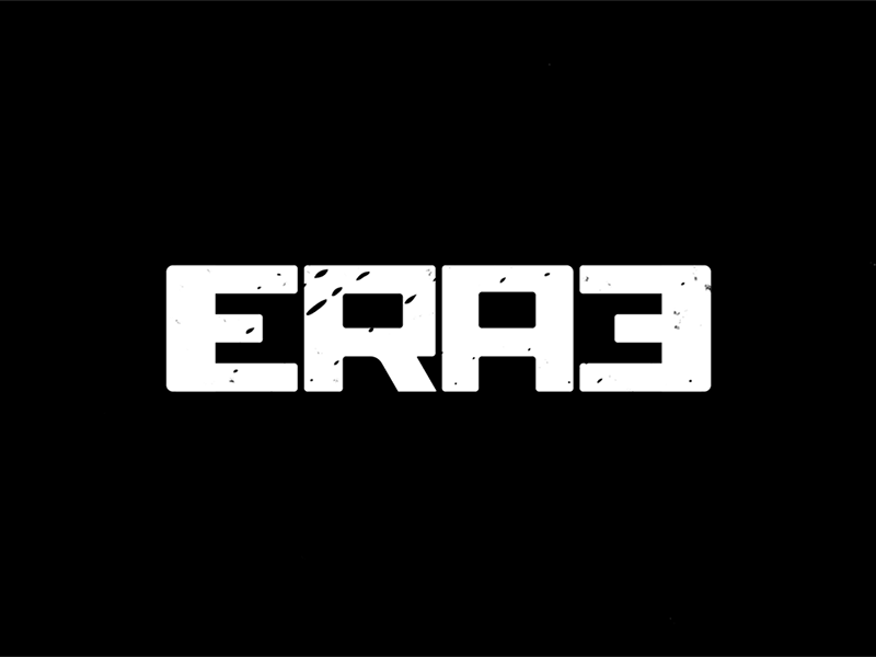 ERA3 animated animated gif design era3 gif logo logoanimation motion design motionlogo typography