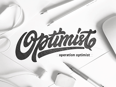 optimist calligraphy customlettering customtype handlettering lettering logo logotype sketch type typography