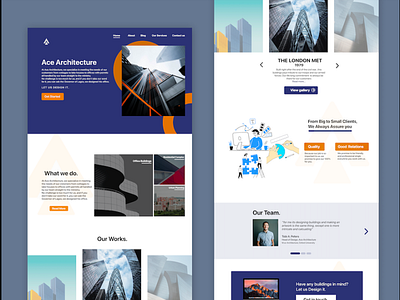 Ace Architecture Website 3d animation branding graphic design logo motion graphics ui